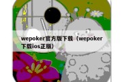 wepoker官方版下载（wepoker下载ios正版）